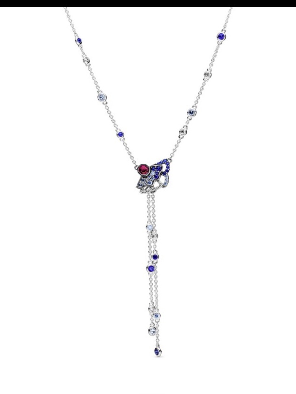 Authentic Pandora Rare China Exclusive Fan Necklace New 45 CM